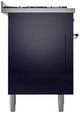Ilve® Nostalgie II Series 60" Midnight Blue Pro Style Dual Fuel Range-2