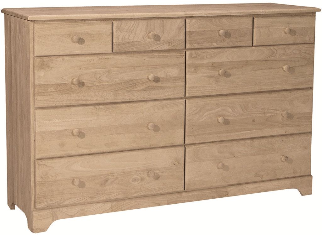 John Thomas Furniture® Select Jamestown Unfinished 10-Drawer