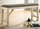 Furniture of America® Jamestown Gray/Ivory Counter Height Bench-0