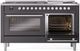 Ilve® Professional Plus II 60" Graphite Matte Pro Style Dual Fuel Range-3