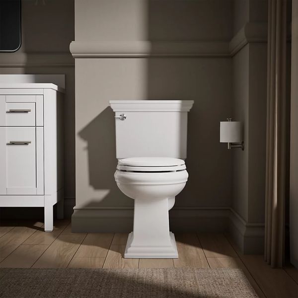 KOHLER® Memoirs® White Quiet-Close™ Round-Front Toilet Seat-3