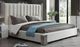 VIG Furniture Modrest Token White Eastern King Upholstered Panel Bed-0
