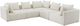 TOV Furniture Hangover 5-Piece Cream Performance Boucle L-Shape Modular Sectional-0