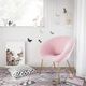 TOV Furniture by TOV Slashed Blush Nolan Velvet Chair-4