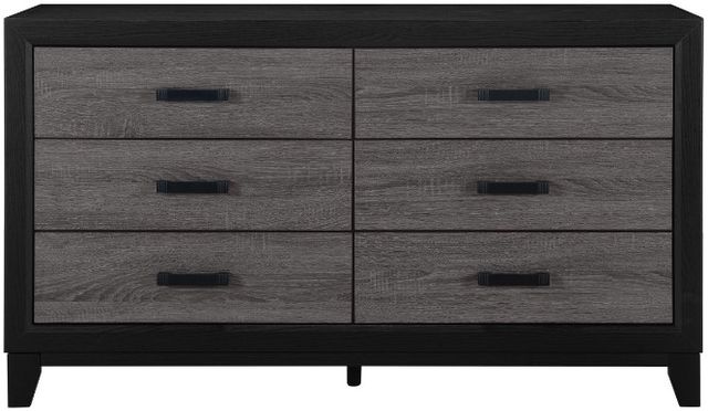 Global Furniture USA Lisbon Black/Dark Gray Dresser-0