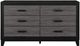 Global Furniture USA Lisbon Black/Dark Gray Dresser-0