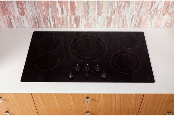 GE 30" Black Built-In Electric Cooktop 