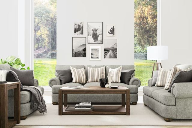Flexsteel® Patterson Silver Driftwood Loveseat-3
