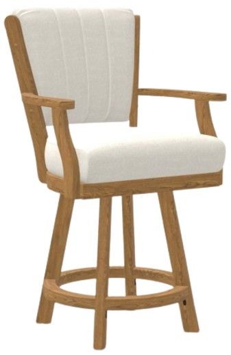 Chromcraft Customizable Cameron Swivel Bar Height Dining Stool-4