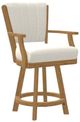 Chromcraft Customizable Cameron Swivel Bar Height Dining Stool-4