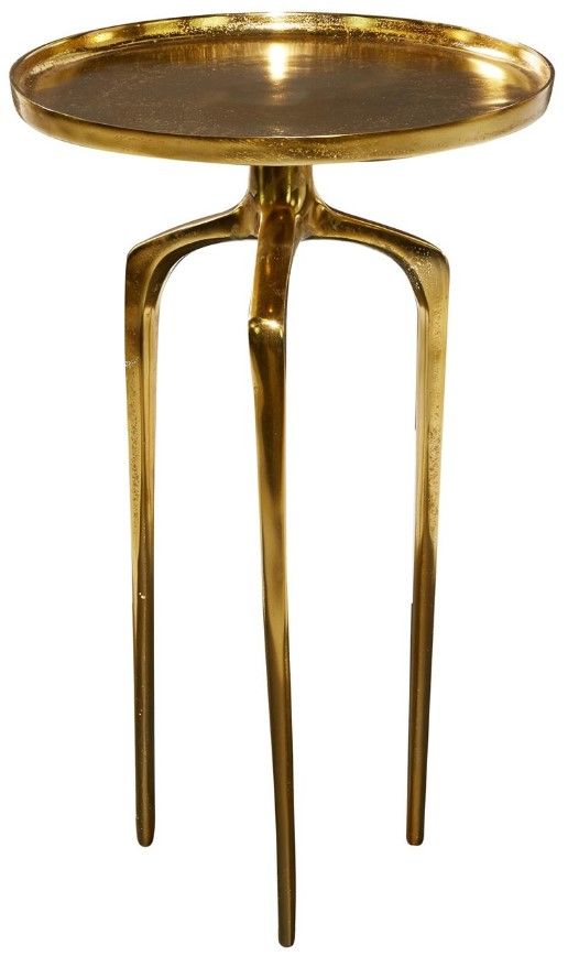 Deco Marche Gold 16'' Accent Table-1