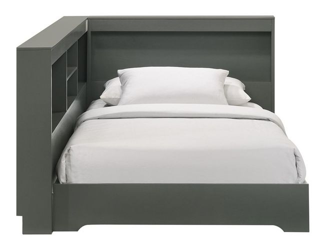 Elements International Sami Gray Twin Corner Bed-2