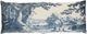 Stylecraft Beige/Blue 36" Large Lumbar Designer Pillow-0