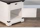 Sunny Designs™ Barn Door French Country White End Table with Brown Top -2