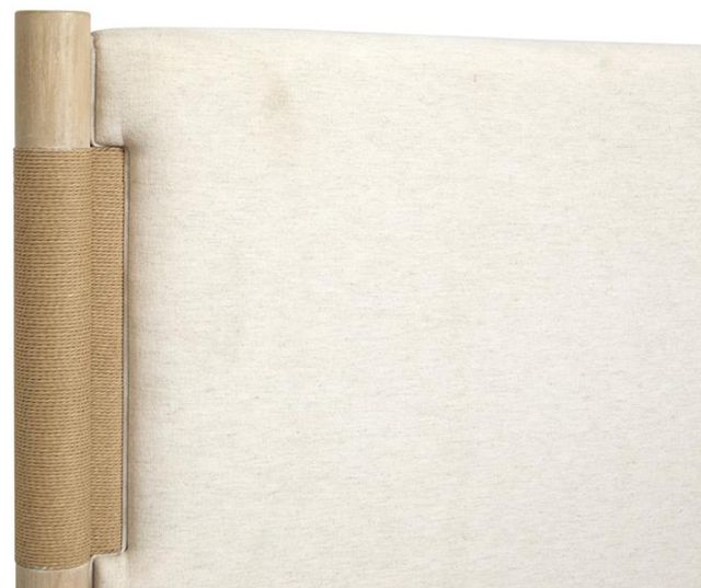 Magnussen Home® Sunset Cove Beige/Sanibel Brown Queen Panel Upholstered Headboard-3