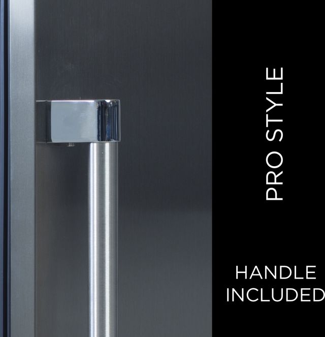 XO 24" 5.7 Cu. Ft. Fingerprint Resistant Stainless Steel Undercounter Beverage Center with Right Hinge Solid Door-2