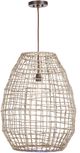 Uttermost® Cross Weave Natural Pendant-0