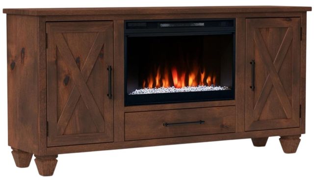 Legends Home Real Cozy Liberty Whiskey 64" Fireplace Console-0
