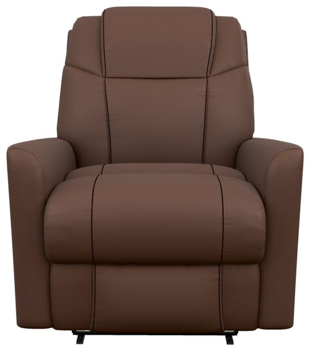La-Z-Boy® Sparrow Chestnut Leather Power Wall Recliner with Headrest and Lumbar-1