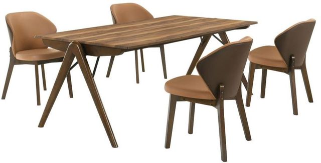 Coaster® Randolph 5-Piece Red Brown/Sheesham Dining Table Set-0