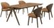Coaster® Randolph 5-Piece Red Brown/Sheesham Dining Table Set-0