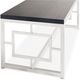 Elements International Ezra 2-Piece Chrome/Black Occasional Table Set-1