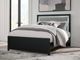 Signature Design by Ashley® Maeling Black Queen Upholstered Panel Bed-1