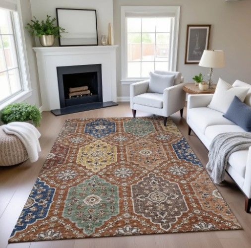 Dalyn™ Rug Company Silk Road SR7 Paprika 5'x8' Area Rug-4