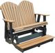 Nature's Best Furniture Customizable Adirondack 4' Polyethylene Outdoor Counter Height Glider Chair-0