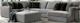 Jackson Furniture Carlsbad 3-Piece Charcoal Right-Arm Facing Sectional and Chaise-0