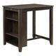 Mazin Furniture Giorno 3-Piece Beige/Dark Cherry Counter-Height Dining Set-0