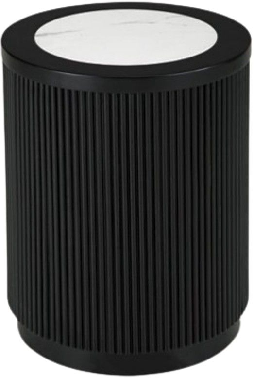 Signature Design by Ashley® Grayman Black Round End Table-2
