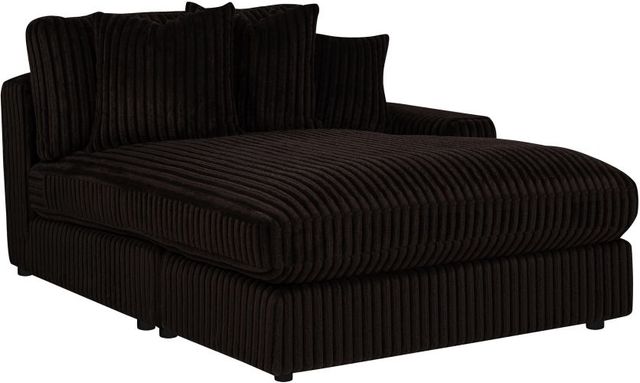 Coaster® Blaine 2-Piece Chocolate Brown Upholstered Reversible Chaise Sectional Sofa-3