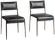 Classic Home Kayne 2-Piece Jet Black Dining Chair Set-0