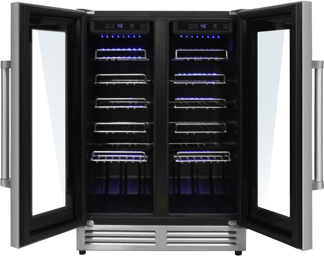 Thor Kitchen 24" Stainless Steel French Door Wine Cooler-1