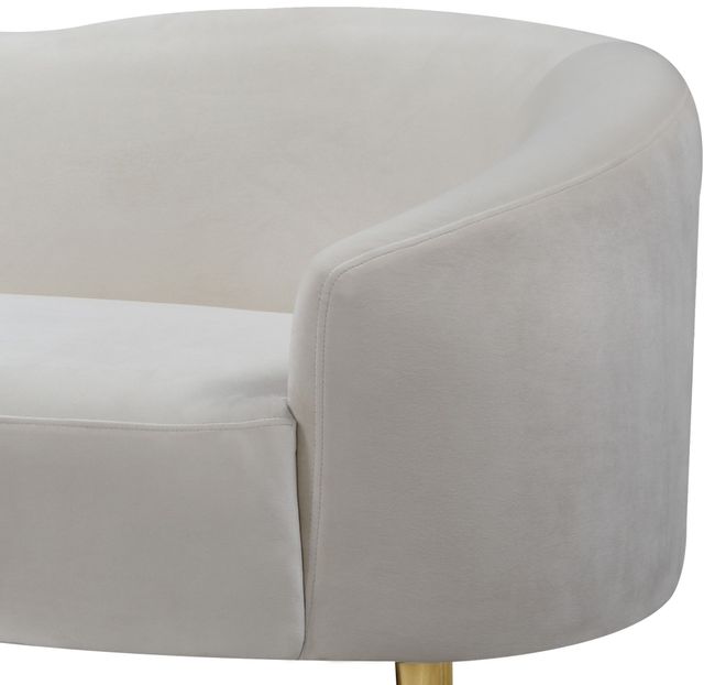 Meridian Furniture Ritz Cream Velvet Loveseat-3