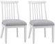 Bassett Mirror Nadine 2-Piece Bright White Oak Dining Side Chair-0