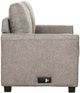 Primo™ International Drake Dark Grey Full Sofa Bed with USB-3