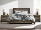 International Furniture Direct Loft Brown/Gray California King Panel Bed-1