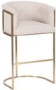 Vanguard® Furniture Vanguard Skye Novum Dove/Satin Brass Bar Stool-0