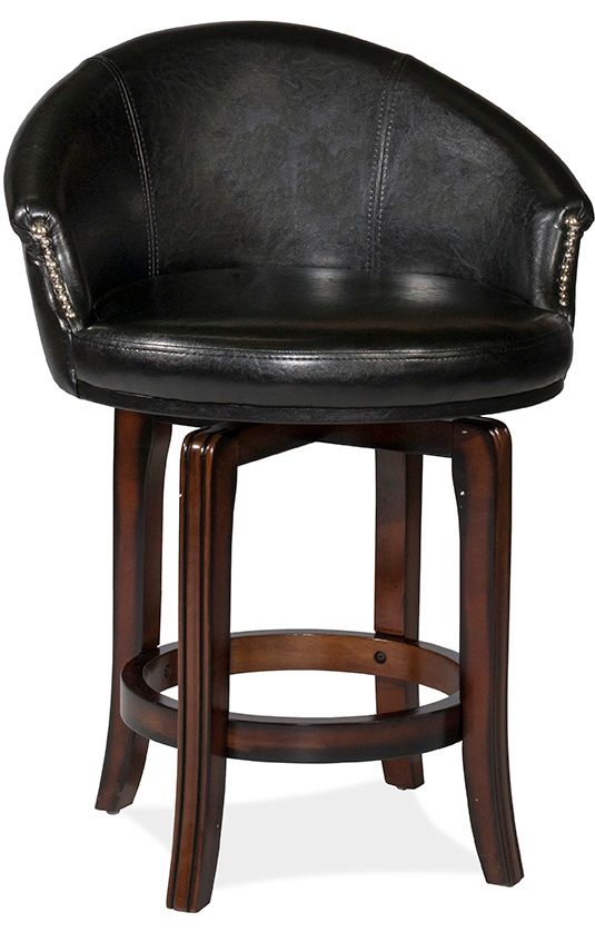 HH2 Home Dartford Dark Brown Cherry Swivel Counter Stool-0