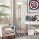 Mazin Furniture Lambart Satin Nickel/Glass Floor Lamp-2