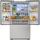 Sharp 36" Stainless Steel Counter Depth French 3-Door Refrigerator with Internal Water Dispenser-2
