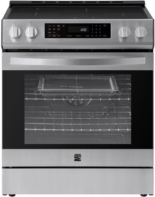 Kenmore® 30” Stainless Steel Front Control Slide-In Induction Range-0