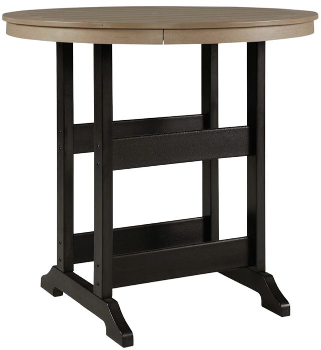 Signature Design by Ashley®  Fairen Trail 3-Piece Black/Driftwood Outdoor Bar Dining Set-1
