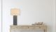 Cal® Lighting & Accessories Castine 2-Piece Slate Grey/White Table Lamp Set-1