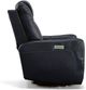 Flexsteel® Degree Blue Swivel Power Recliner with Power Headrest and Lumbar-3