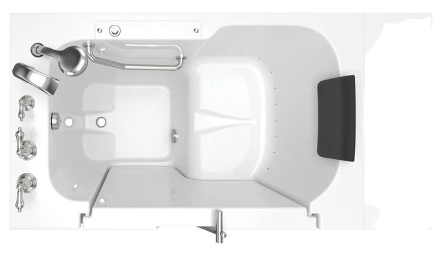 American Standard Gelcoat Premium Series White 32" x 52" Walk-In Tub with Air Spa System - Left-Hand Drain with Faucet-2