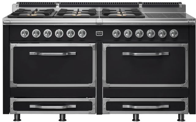 Viking® Tuscany 66" Onyx Pro Style Dual Fuel Range with 2 Induction-0