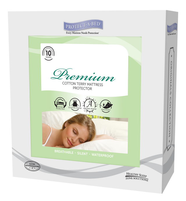 Protect-A-Bed® Originals Premium White Full Mattress Protector-2